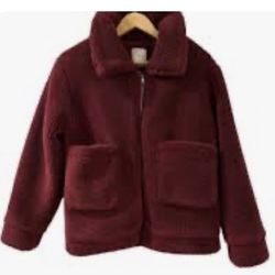 ELODIE Girls Wubby Teddy Bear Full Zip Sherpa Jacket or a Splendid oversized teddy jacket , Stay cozy and warm during the fall, winter, and spring sea