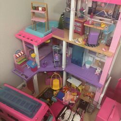 Barbie Dream House,Camper, Jeep