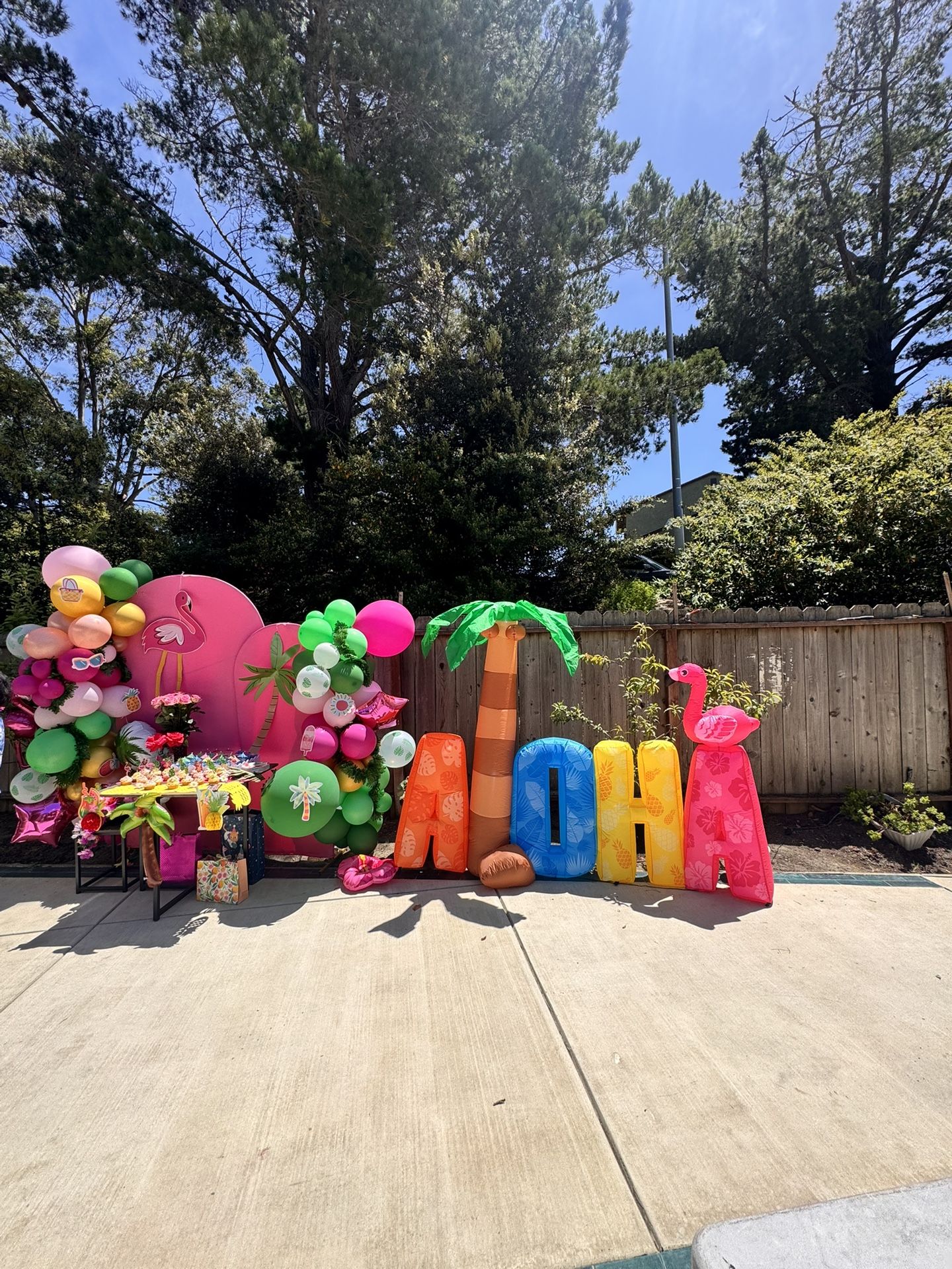 7.2 FT Inflatable ALOHA sign with LED Lights