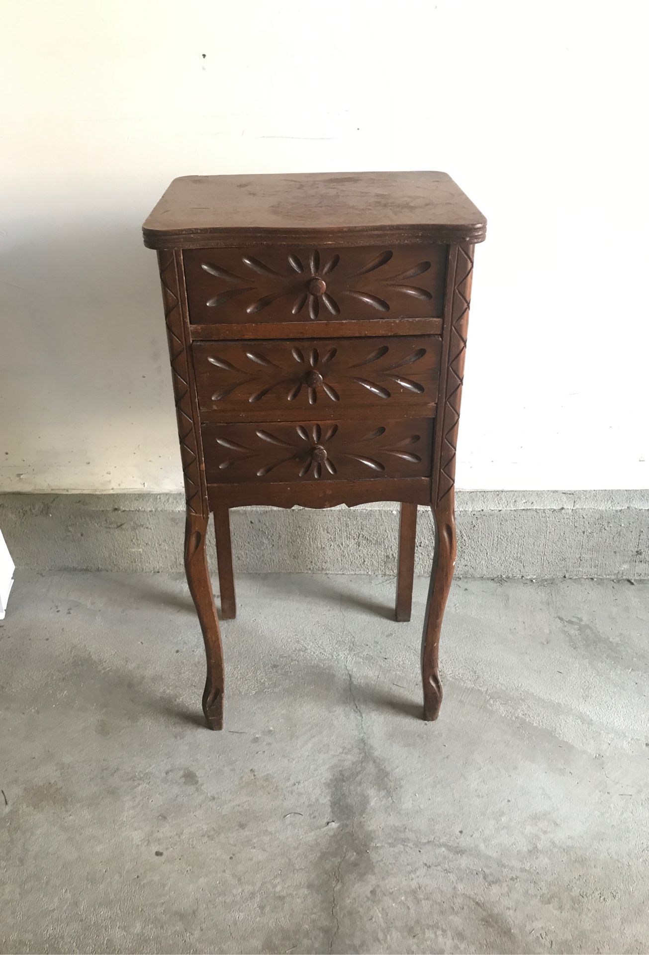 Free small side table with drawers