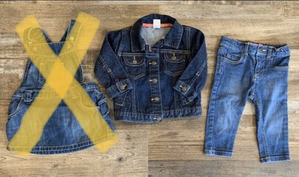 Baby girl 12 month clothing used