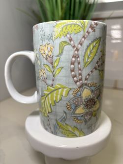 World Market Floral Mug : Sun-Drenched English Garden Retreat Botanical Style