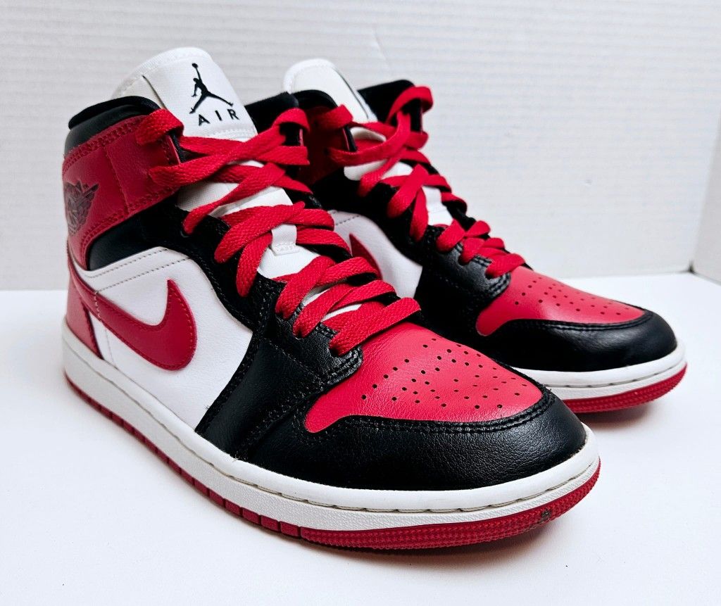 Nike Air Jordan Mid Alternate Bred Toe Red Black BQ6472 079