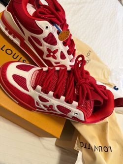 Louis Vuitton Red and White Sneakers