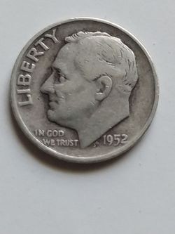 1952 Roosevelt Silver Dime
