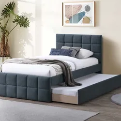 Twintwin size double trundle with orthopedic mattress