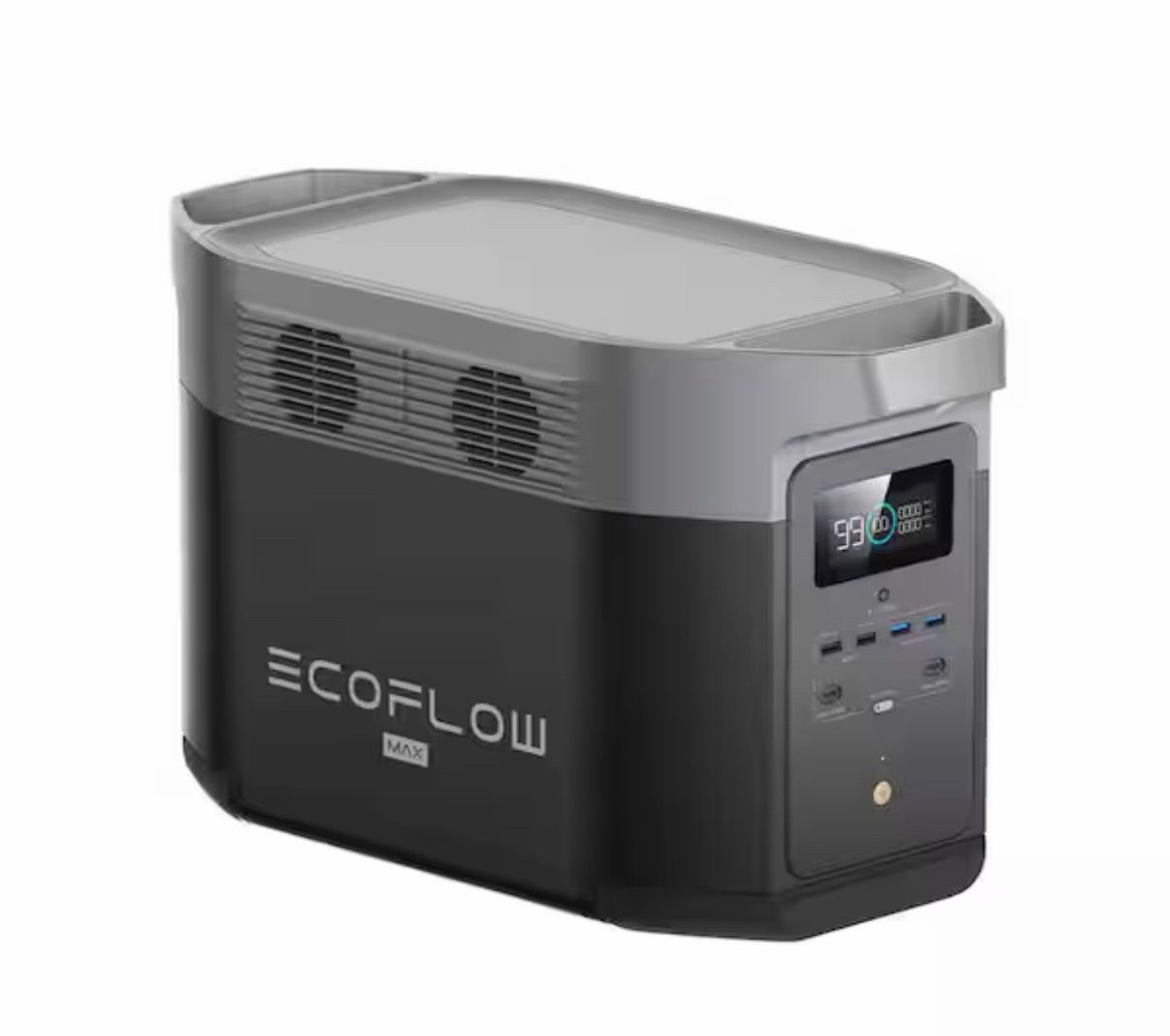 EcoFlow Battery Generator DELTA 2 Max Solar Generator, 2400W Output,2048Wh LFP Power Station for Home Backup Push-Button