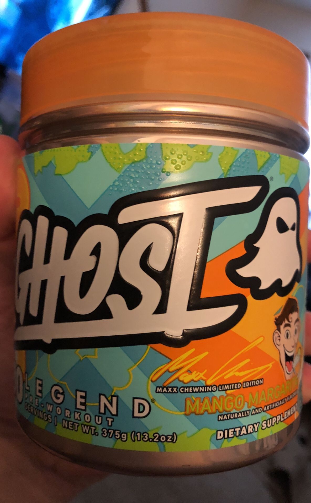GHOST Legend Pre-Workout. Maxx’s Mango Margarita