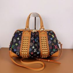 Louis Vuitton Murakami Black Multicolor Courtney MM Crossbody Bag