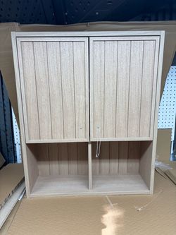 25" Wall Storage Cabinet Oak