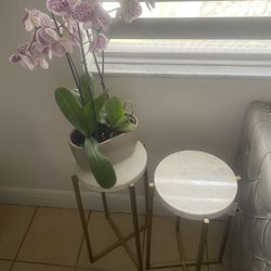 2 Marble Tables