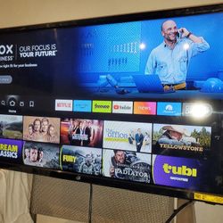 32" tv not smart but come with fire stick u got all apps already installed.  No legs.  Great quality
