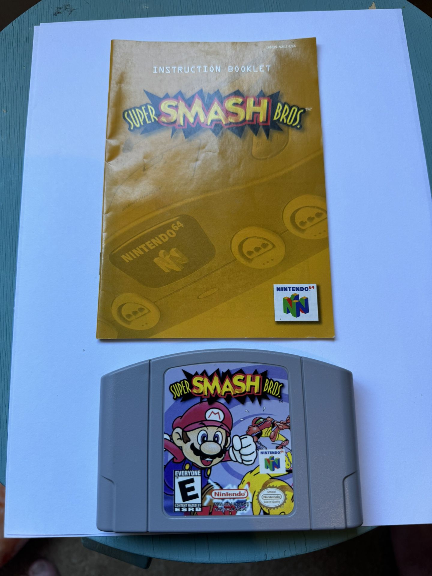 N64 Super Smash Bros. W/ Manual