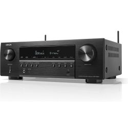 Denon AVR-S760H 7.2 Ch AVR - 75 W/Ch , Advanced 8K Upscaling, Dolby Atmos Height Virtual