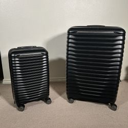 ✈️ Samsonite Spin Tech 2-Pc Hardside Spinner Set - Black (New)