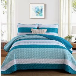 Teal King Size Quilt