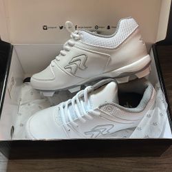 Ringor Softball Cleats, White