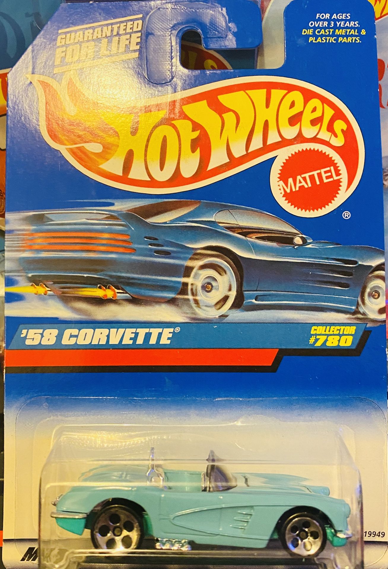 Hot Wheels 1958 Chevy corvette collector #780