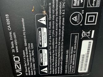 Visio sound bar