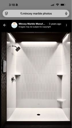 Shower base marble