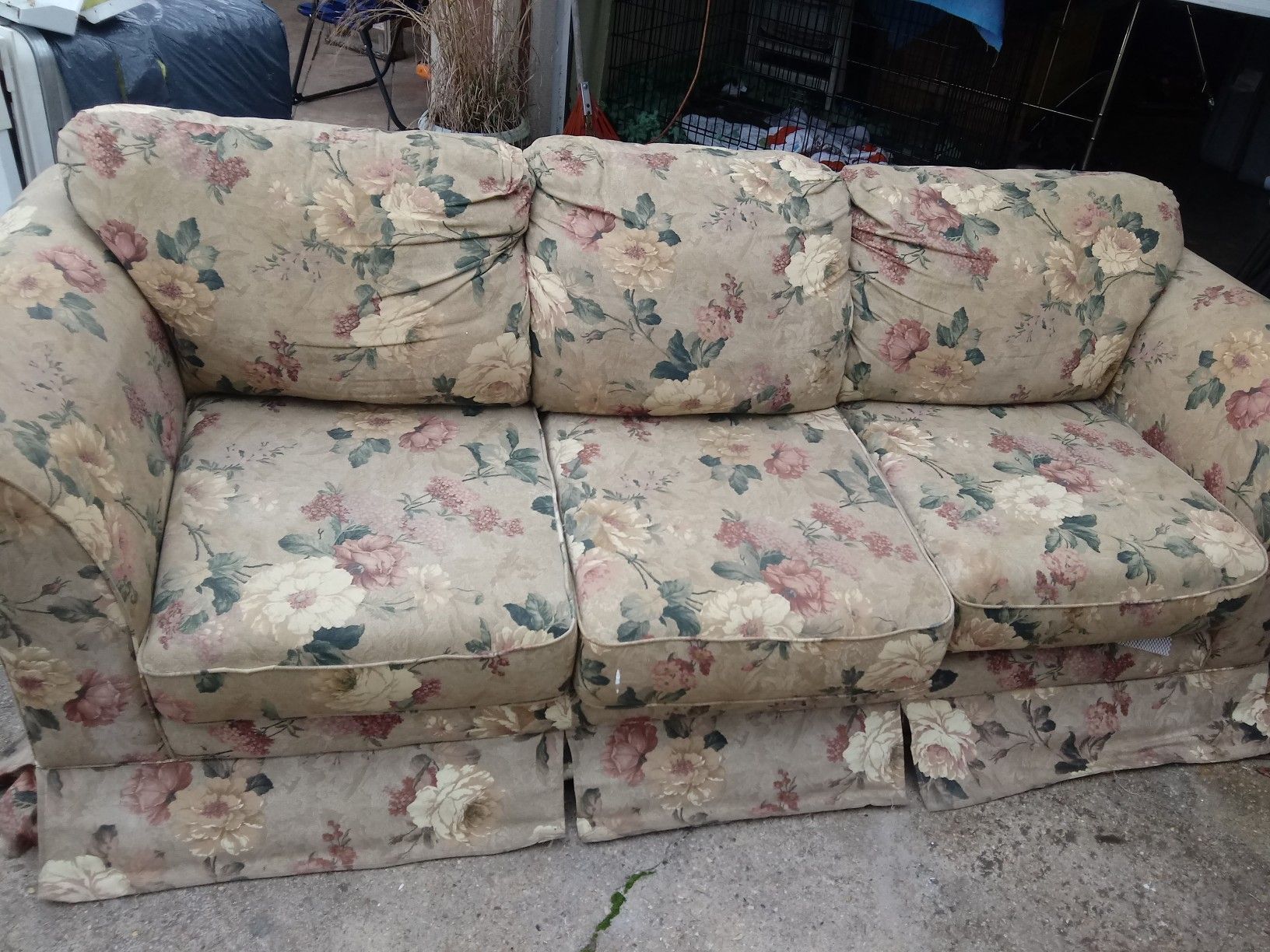 Floral sofa