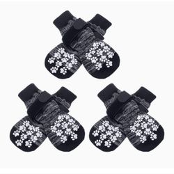 Double Side Anti-Slip Dog Socks With Adjustable Straps