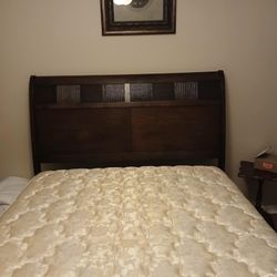 Wooden Bed And Dresser