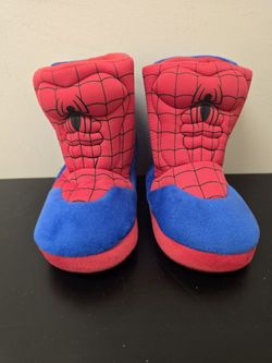 Spiderman Web Design Youth Slipper Boots Little Kids 11/12
