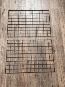 Black Metal grid Display Panels