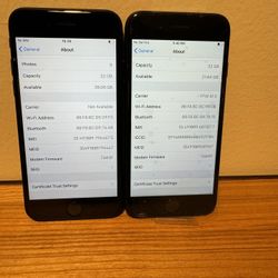 two Iphone7 Trac phones 