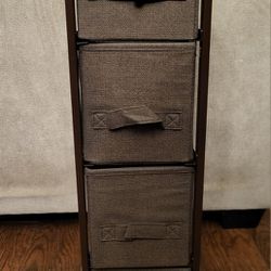 Narrow Dresser Storage Tower Stand With 4 Removable Fabric https://offerup.com/redirect/?o=RHJhd2Vycy5OZXc= Just Built. Sells For $35