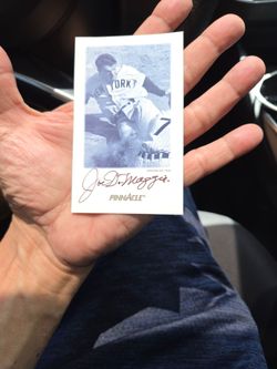 1993 Pinnacle Autograph Joe Dimaggio