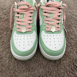 Pastel green Bapestas