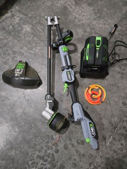 EGO 16" Carbon Fiber String Trimmer with TWO batteries