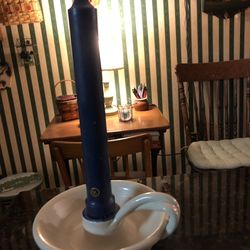 Pottery candle holder