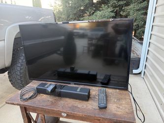 40” TV with sound bar