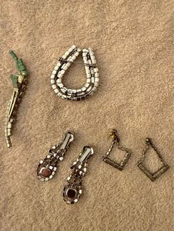 Vintage Rhinestone Jewelry Lot
