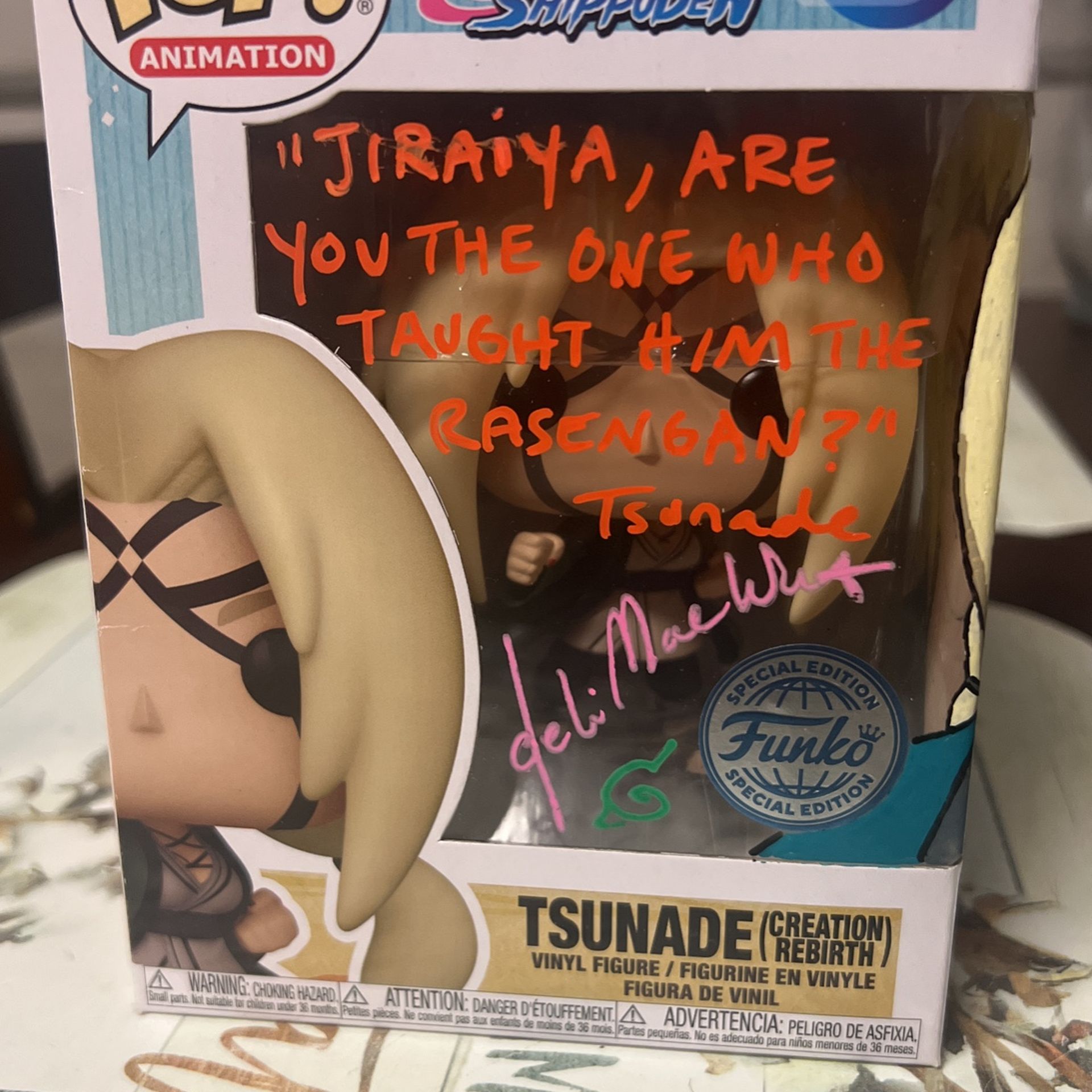Tsunade Funko Pop Signed By Debi Mae West