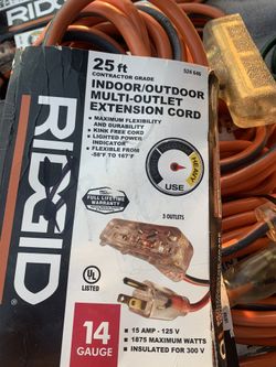 Extension Cord New $25 Each 