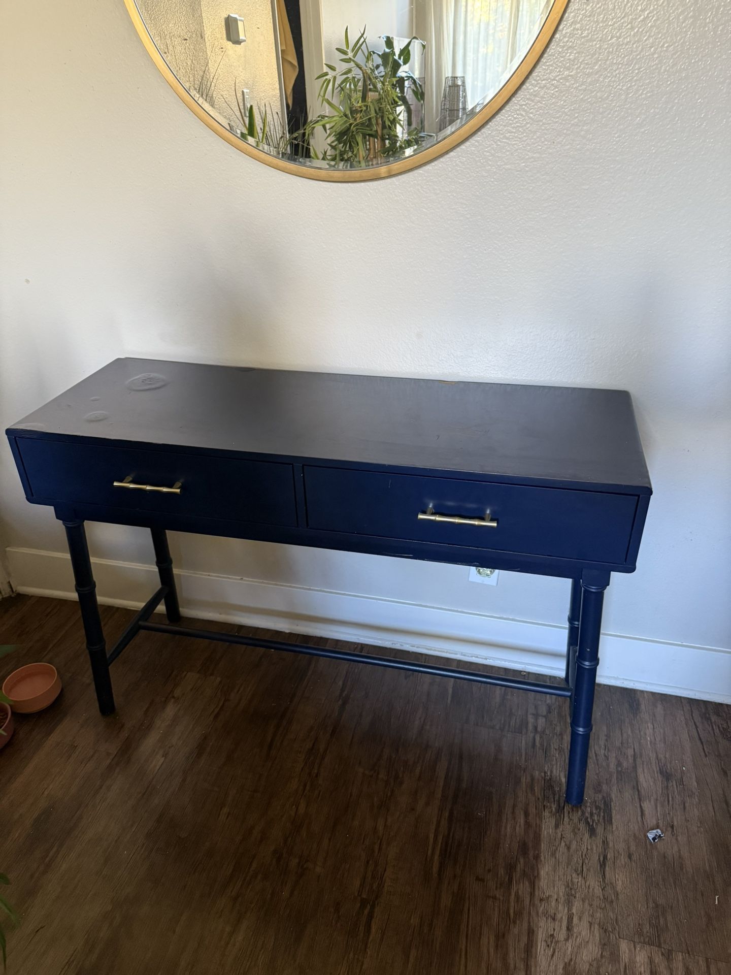 Blue Console Table