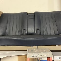 1(contact info removed) Dark Blue Leather BMW E28 OEM 5-Series Rear Seat Bench
