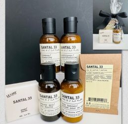 Le Labo Santal 33 Perfume Set (Perfume, Lotion, Shampoo, Conditioner, Gel, Soap)