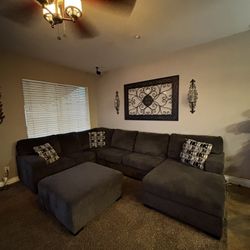 grey sectional 