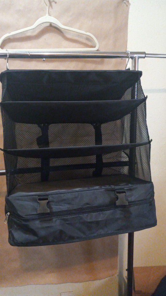Brand New Portable Hanging Travel Organizer For Camping Shower Or Closet Large Space Also You Can Carry It Brand New