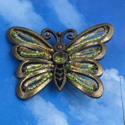 BROOCH JEWELRY  BEAUTIFUL BUTTERFLY BROOCH ⭐️⭐️⭐️⭐️⭐️VINTAGE TO FASHION 