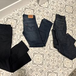 3 Pairs of Boy’s Jeans and Pants, Size 12
