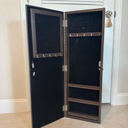 Large Mirrored Jewelry Cabinet