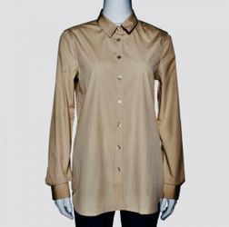 Burberry Stone Stretch Cotton Poplin Shirt