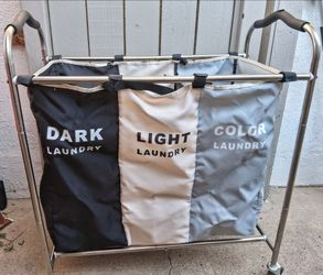 Stainless Steel Collapsible Laundry Sorter/ Bag