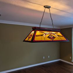 Chandler lights and over the table pool lights